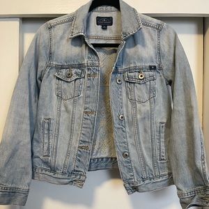 Lucky Brand embroidered jean jacket
